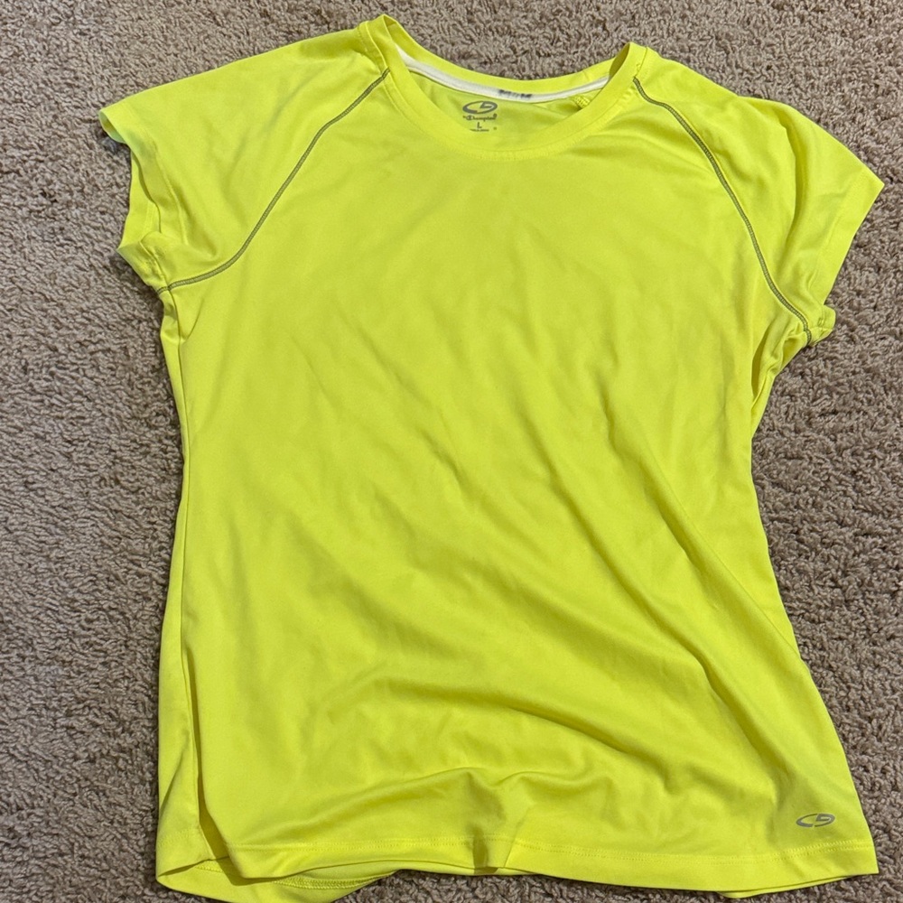 Champion Women's Short Sleeve Tee - Bright Yellow